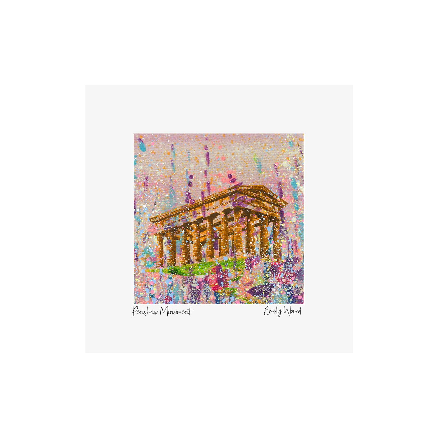 Penshaw Monument Square Open Edition Print Penshaw Monument Square Open Edition Print