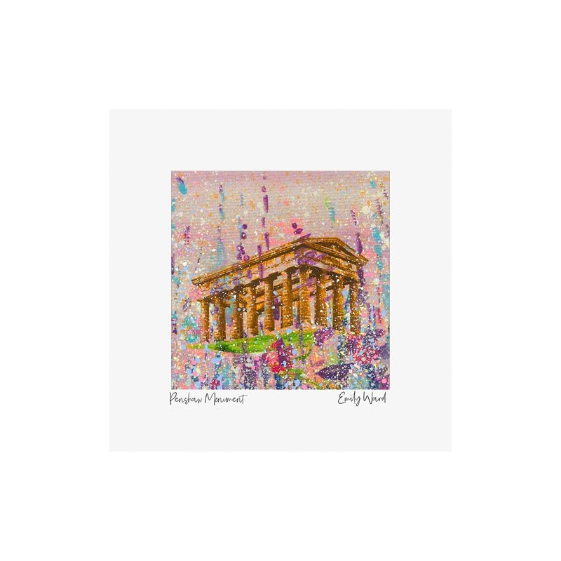 Penshaw Monument Square Open Edition Print Penshaw Monument Square Open Edition Print