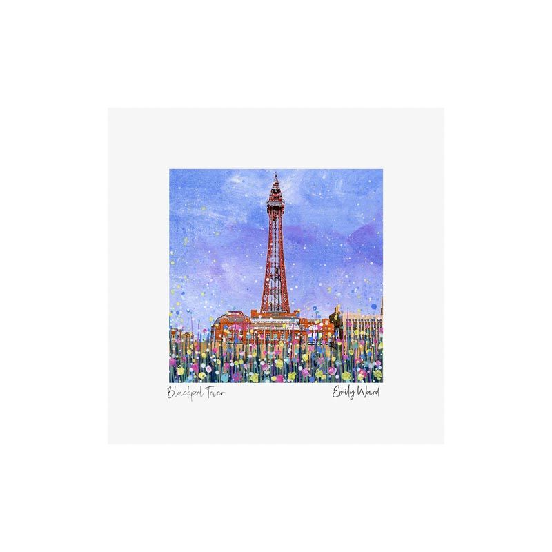 Blackpool Tower Square Open Edition Print Blackpool Tower Square Open Edition Print