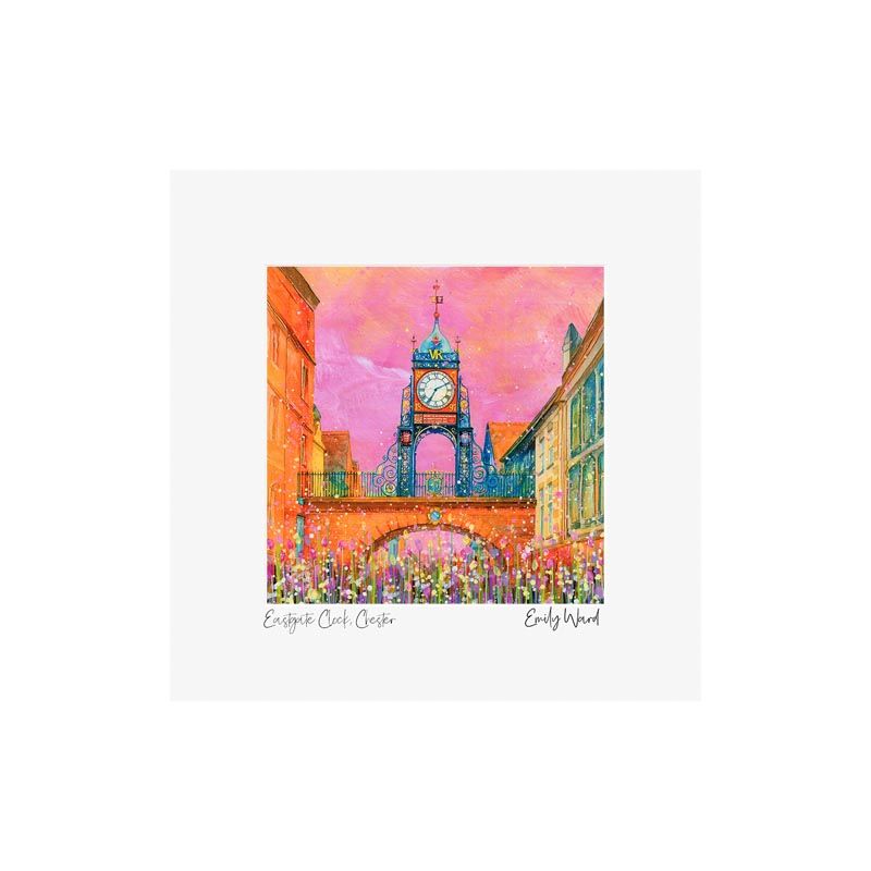 Eastgate Clock Tower Square Open Edition Print Eastgate Clock Tower Square Open Edition Print