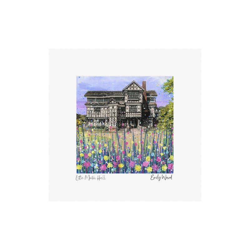 Little Moreton Hall Square Open Edition Print