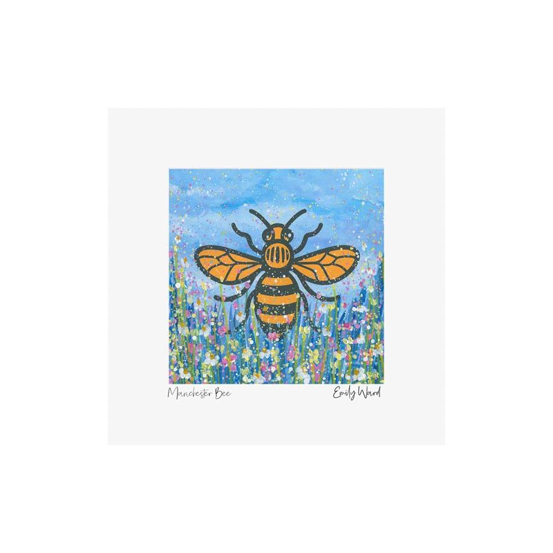 The Manchester Bee Square Open Edition Print The Manchester Bee Square Open Edition Print