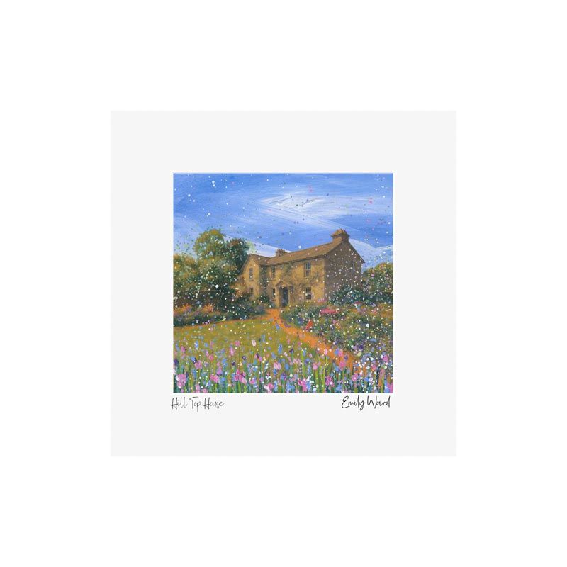 Hill Top, Beatrix Potter House Square Open Edition Print Hill Top, Beatrix Potter House Square Open Edition Print