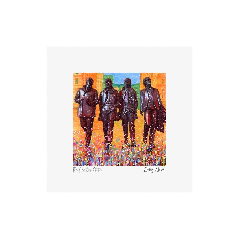 The Beatles Statue Square Open Edition Print The Beatles Statue Square Open Edition Print