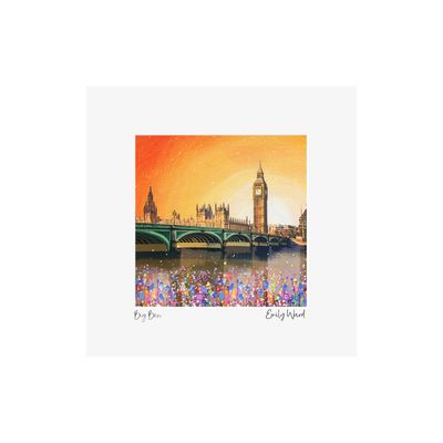 Big Ben Square Open Edition Print A4 Big Ben Square Open Edition Print A4
