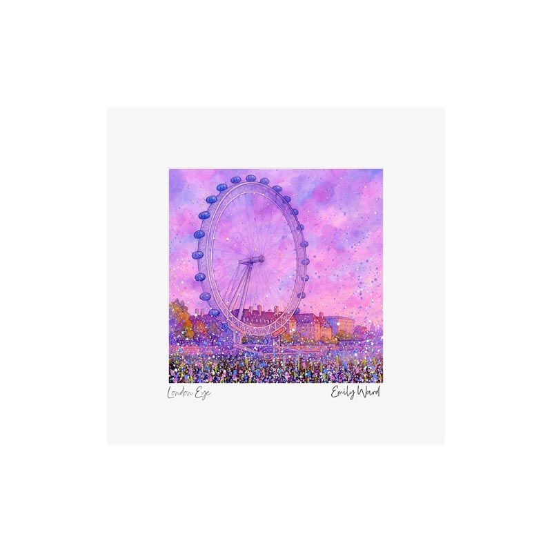 London Eye Square Open Edition Print