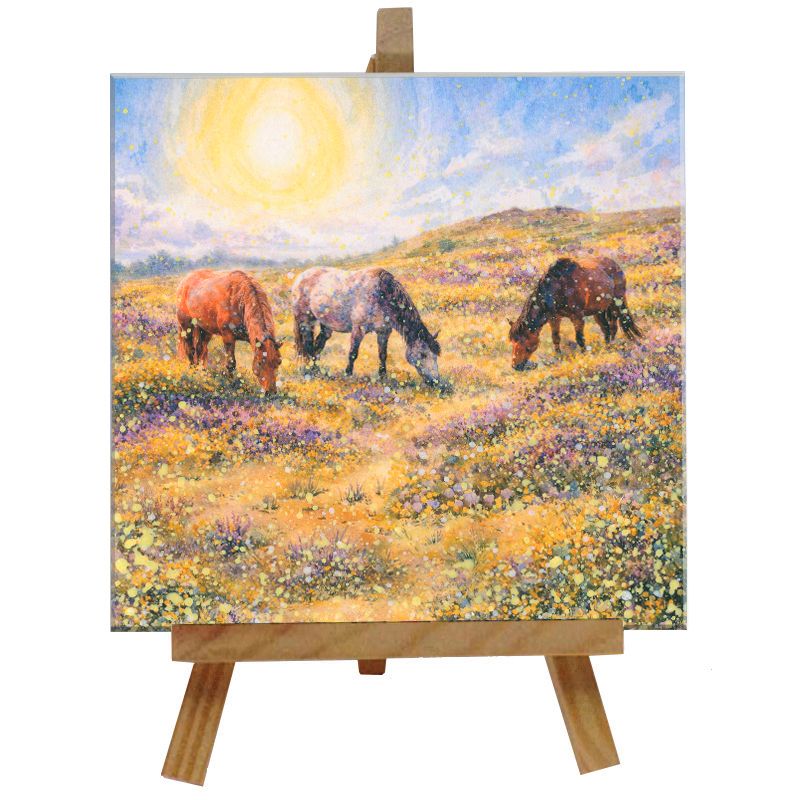 New Forest Tile with Easel