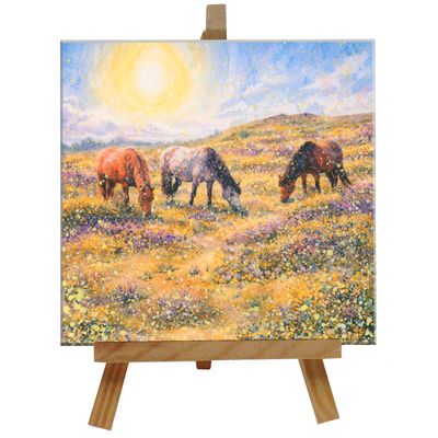 New Forest Tile with Easel