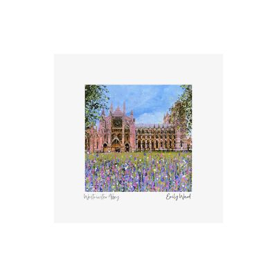 Westminster Abbey Square Open Edition Print A4 Westminster Abbey Square Open Edition Print A4