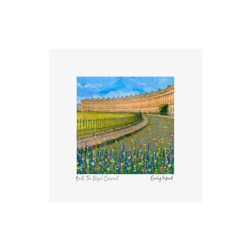 The Royal Crescent, Bath Square Open Edition Print The Royal Crescent, Bath Square Open Edition Print