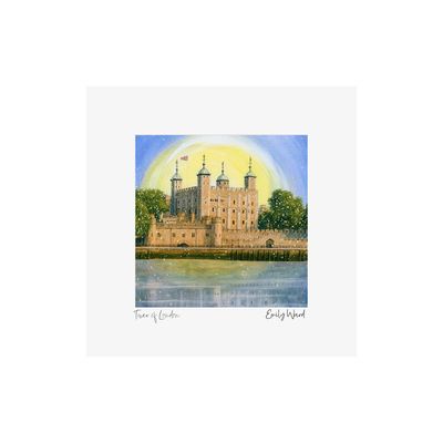 Tower of London Square Open Edition Print A4 Tower of London Square Open Edition Print A4