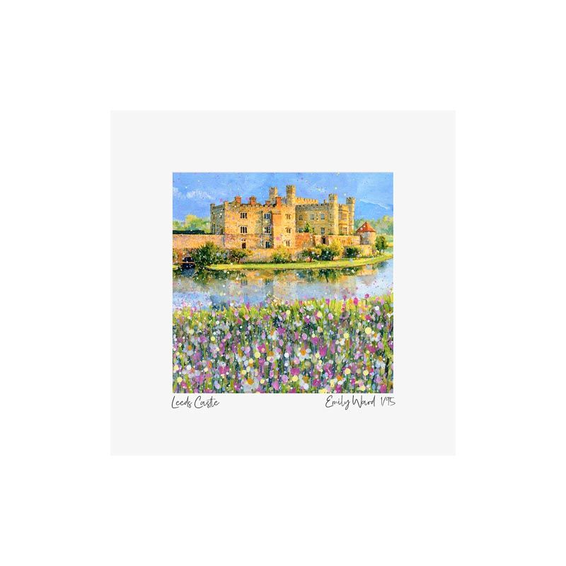 Leeds Castle Square Open Edition Print Leeds Castle Square Open Edition Print