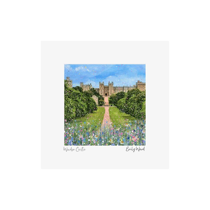 Windsor Castle Square Open Edition Print A4