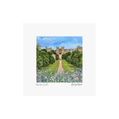 Windsor Castle Square Open Edition Print A4