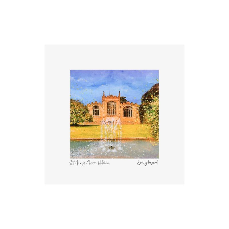 St Mary's Church, Hitchin Square Open Edition Print
