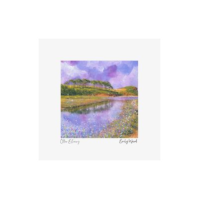 Otter Estuary, Burdleigh Salterton Square Open Edition Print Otter Estuary, Burdleigh Salterton Square Open Edition Print