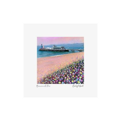 Bournemouth Pier Square Open Edition Print A4