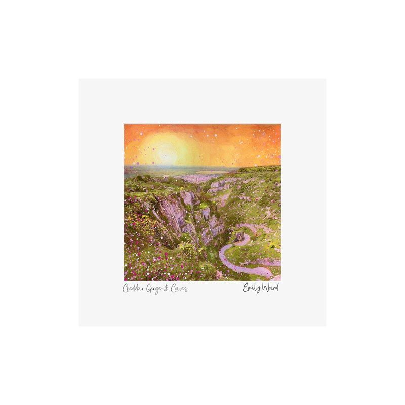 Cheddar Gorge Square Open Edition Print Cheddar Gorge Square Open Edition Print