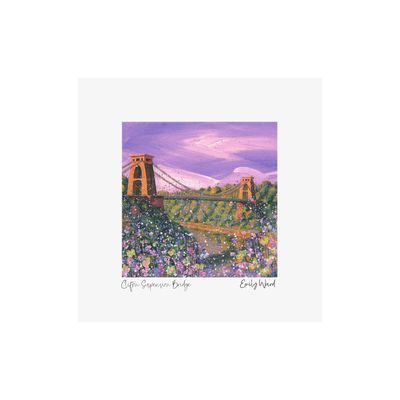 Clifton Suspension Bridge Square Open Edition Print A4