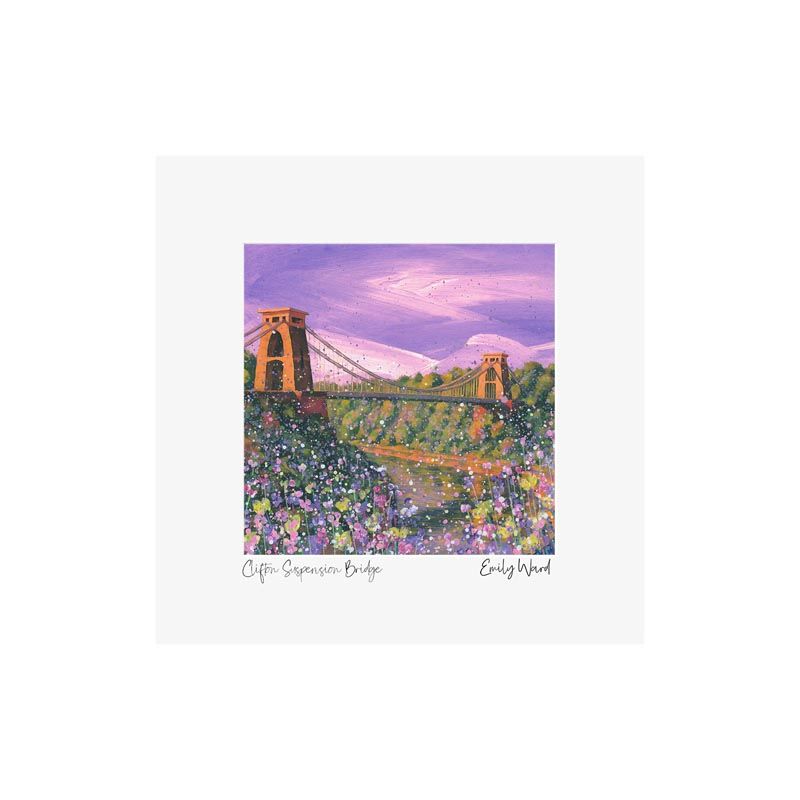 Clifton Suspension Bridge Square Open Edition Print Clifton Suspension Bridge Square Open Edition Print