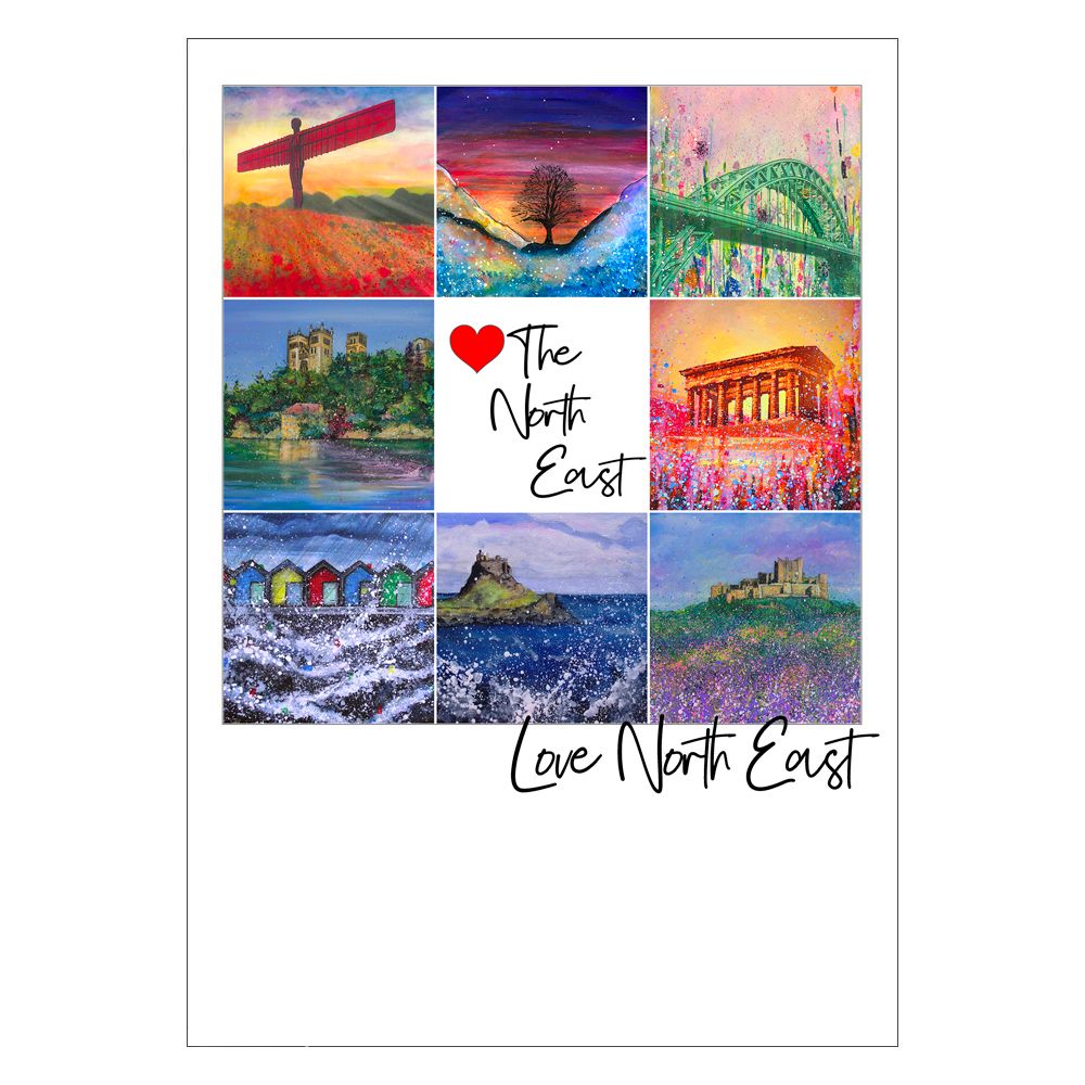 Love North East Postcard