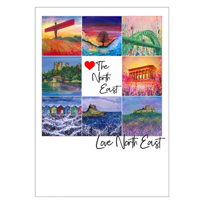 Love North East Postcard