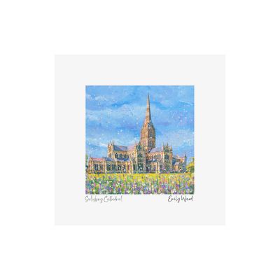 Salisbury Cathedral Square Open Edition Print
