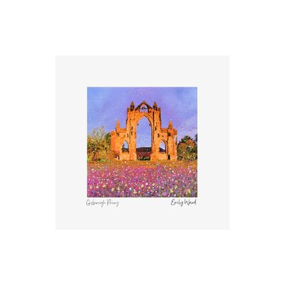 Gisborough Priory Square Open Edition Print Gisborough Priory Square Open Edition Print