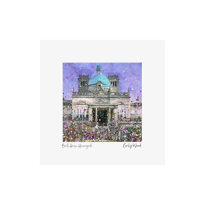 Harrogate Royal Baths Square Open Edition Print Harrogate Royal Baths Square Open Edition Print