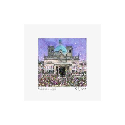 Harrogate Royal Baths Square Open Edition Print Harrogate Royal Baths Square Open Edition Print