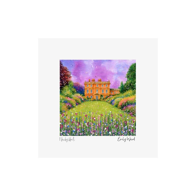 Newby Hall Square Open Edition Print Newby Hall Square Open Edition Print