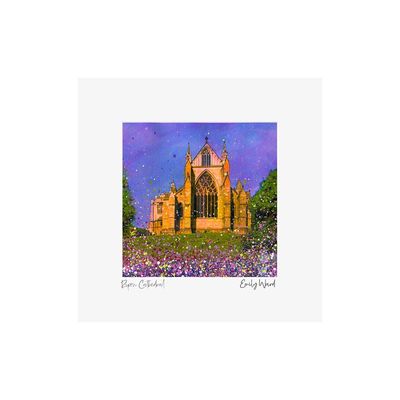 Ripon Cathedral Square Open Edition Print Ripon Cathedral Square Open Edition Print