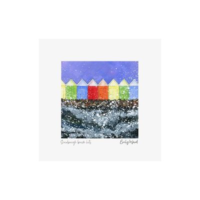 Scarborough Beach Huts Square Open Edition Print Scarborough Beach Huts Square Open Edition Print