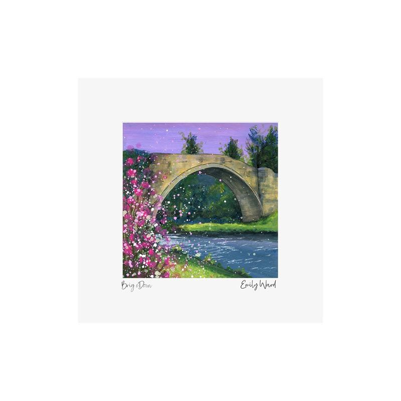 Brig o'Doon Square Open Edition Print Brig o'Doon Square Open Edition Print