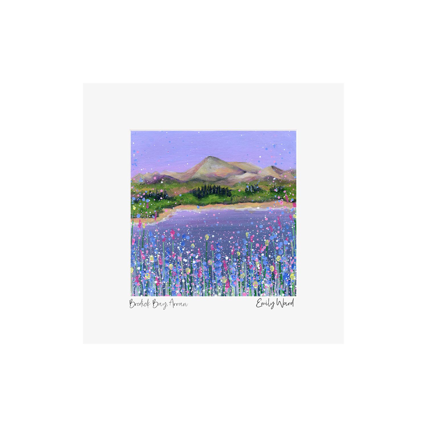 Brodick Bay, Isle of Arran Square Open Edition Print Brodick Bay, Isle of Arran Square Open Edition Print