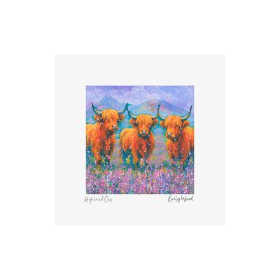 Highland Cows Square Open Edition Print Highland Cows Square Open Edition Print