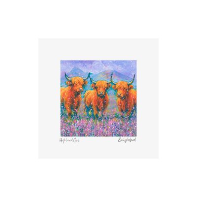 Highland Cows Square Open Edition Print
