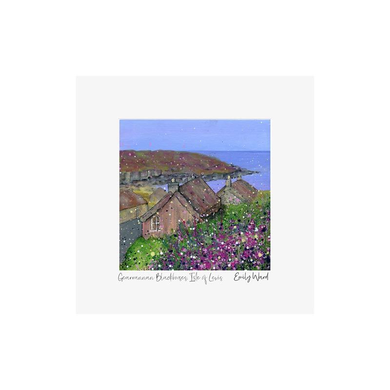 Gerrannan Blackhouses, Isle of Lewis Square Open Edition Print Gerrannan Blackhouses, Isle of Lewis Square Open Edition Print