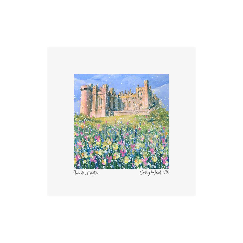 Arundel Castle  Square Open Edition Print A4