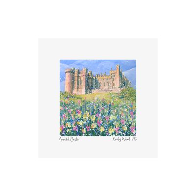 Arundel Castle  Square Open Edition Print A4