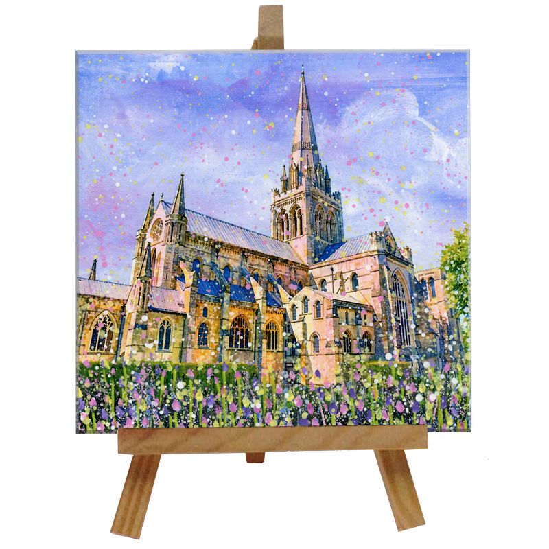 Chichester Cathedral Tile with Easel
