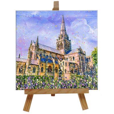 Chichester Cathedral Tile with Easel