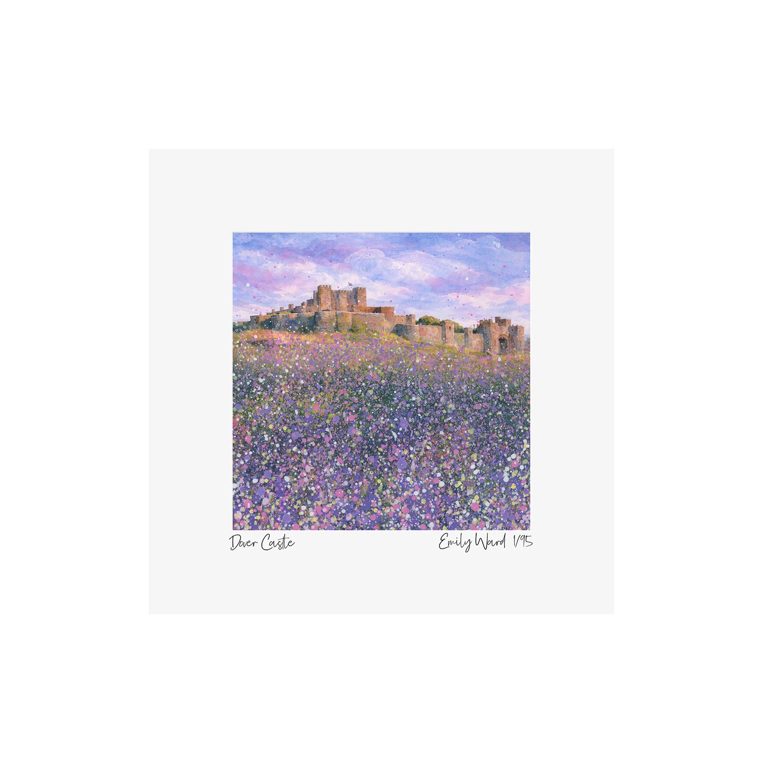 Dover Castle Square Open Edition Print Dover Castle Square Open Edition Print