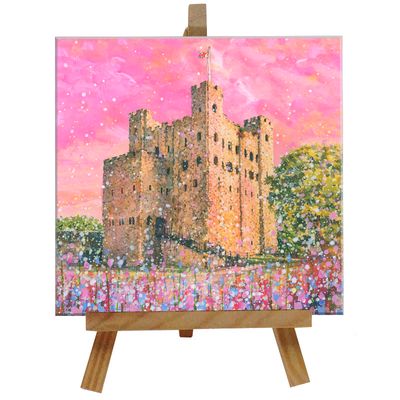 Rochester Castle Tile with Easel Rochester Castle Tile with Easel