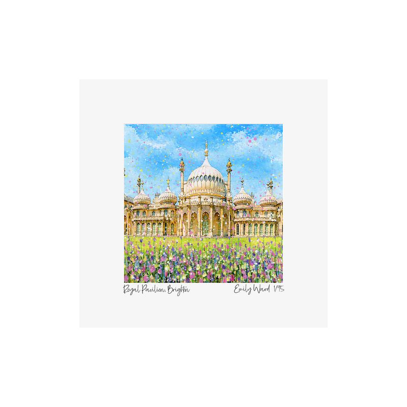 Royal Pavilion, Brighton Square Open Edition Print