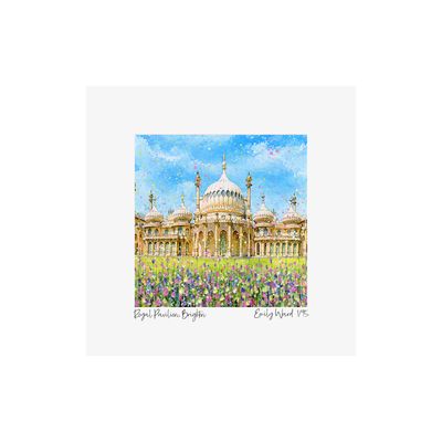 Royal Pavilion, Brighton Square Open Edition Print Royal Pavilion, Brighton Square Open Edition Print