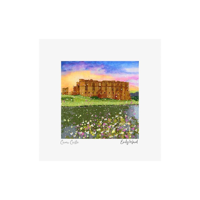 Carew Castle Square Open Edition Print Carew Castle Square Open Edition Print