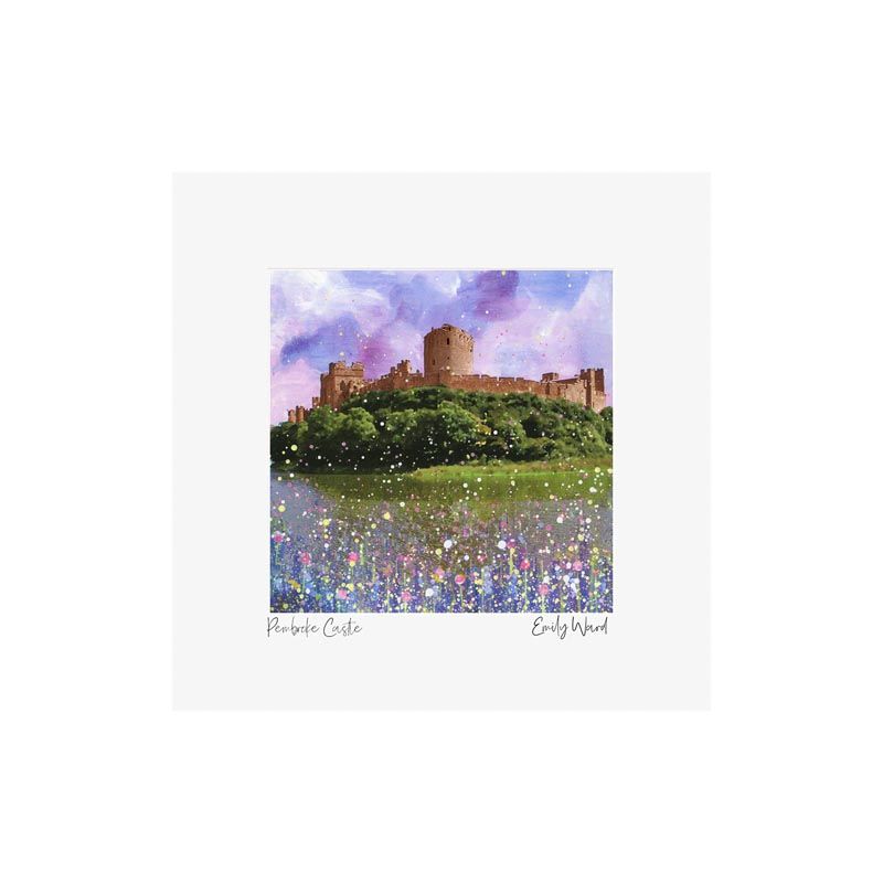 Pembroke Castle Square Open Edition Print Pembroke Castle Square Open Edition Print