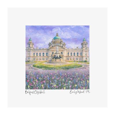 Belfast City Hall Square Open Edition Print