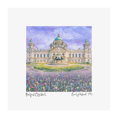Belfast City Hall Square Open Edition Print